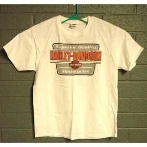 Harley Davidson White TShirt Tee Chesters Grand Teton Idaho Falls Mens Size L